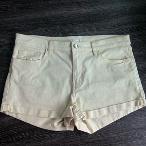 H&M Pale Yellow Shorts